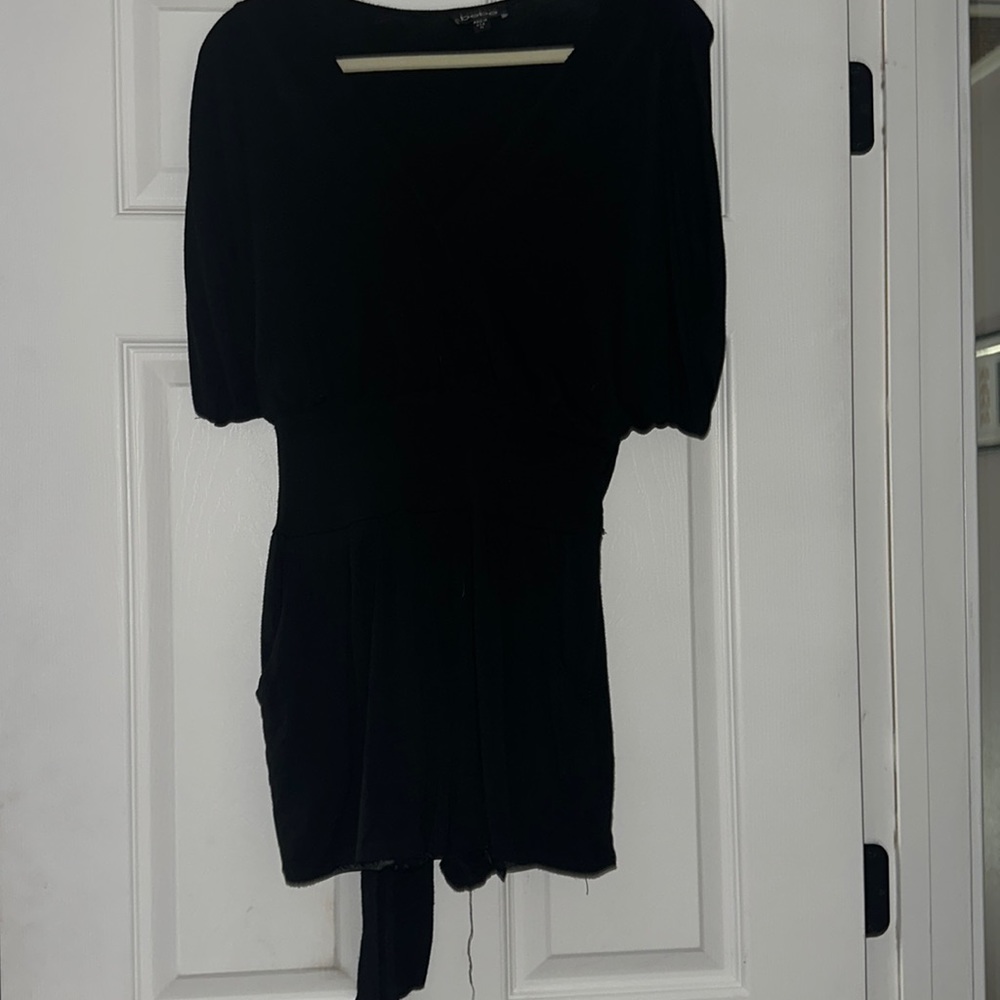 Bebe romper shorts in black